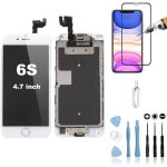 Ecran complet pour iphone 6s blanc: lcd retina + vitre tactile tout assembl sur chssis