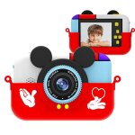 cran ips hd 2, 4 pouces pour enfants 28mp 1080p mini appareil photo numrique camscope double objectif ...