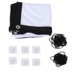 cran de projecteur haute dfinition 4k, anti - plis, pliable, portable, pour films, maison, fte, bureau, ...