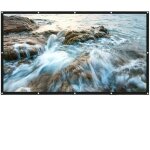 Ecran projection 130' hd 4k pliable portable anti - lumire 16:9 / 4:3 yonis