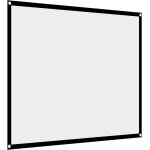 Ecran de rideau de projecteur blanc pliable portable sans plis 4:3 avec trous de suspension, adapt� au ...