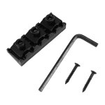 Contre - ecrou m�tallique pour guitare, 42 mm, pour tr�molo double, noir
