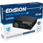 Edision picco t265 pro hd rcepteur terrestre tnt dvb - t2 et par cble dvb - c h. 265 / hevc fta, pvr, ...