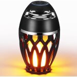 Edkal - enceinte bluetooth avec lumire de flamme led, haut - parleur sans fil etanche, haut - parleur ...