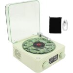 Edkal - haut - parleur bluetooth portable quatre modes sans fil design rtro vintage avec tourne - disque ...