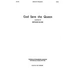 Edward elgar : god save the queen - partitions pour chorales satb and organ musnov160045r