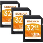 Ef2 carte sd 32go, lot de 3 cartes, carte mémoire sd uhs - i, lecture 90 mo / s, écriture 20 mo / s, ... Ef2 carte sd 32go, lot de 3 cartes, carte mémoire sd uhs - i, lecture 90 mo / s, écriture 20 mo / s, ...