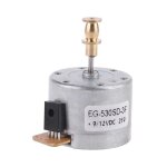 Pour eg530sd - 3f dc5 - 12v 3 vitesses 33 / 45 / 78 tr / min en métal moteur plateau tournant, manchon ... Pour eg530sd - 3f dc5 - 12v 3 vitesses 33 / 45 / 78 tr / min en métal moteur plateau tournant, manchon ...