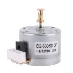 Pour eg530sd - 3f dc5 - 12v 3 vitesses 33 / 45 / 78 tr / min en métal moteur plateau tournant, manchon ... Pour eg530sd - 3f dc5 - 12v 3 vitesses 33 / 45 / 78 tr / min en métal moteur plateau tournant, manchon ...