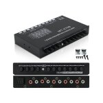 Egaliseur audio de voiture haut de gamme avec sorties avant, arri�re et caisson de basses - installation ...