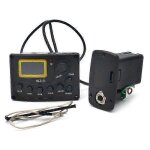 Egaliseur d'galisation 4 bandes - 3 prampli d'galisation de basse de guitare acoustique avec micro ...