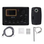 Egaliseur d'galisation 4 bandes - 3 prampli d'galisation de basse de guitare acoustique avec micro ...