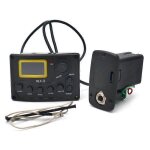 Egaliseur d'�galisation a 4 bandes - 3 pr�amplis d'�galisation de basse pour guitare acoustique avec ...