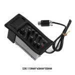 Egaliseur eq a 4 bandes, pr�ampli piezo pour guitare acoustique, accessoires, instruments de musique, ...