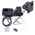 Egaliseur de prampli 3 bandes accordeur piezo pick - up ecran lcd pour guitares acoustiques