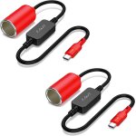 Eifj - prise allume - cigare 12v avec ports usb, mle a femelle, charge rapide 18w, compatible dashcam, ...