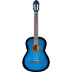 Eko cs10 - blu - guitare classique 4 / 4 - blue burst