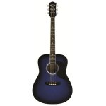 Eko music ranger 6 eq guitare acoustique dreadnought 6 cordes noir, bleu