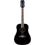 Eko nxt - d100cwe - blk12 - guitare acoustique dreadnought 12 cordes electro see through black Eko nxt - d100cwe - blk12 - guitare acoustique dreadnought 12 cordes electro see through black