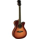 Eko one 018 cw eq vintage burst guitare electrique - acoustique folk avec sillet de t�te 46 mm