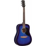 Eko ranger6 - blu - guitare acoustique ranger 6 - blue sunburst