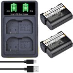En - el15c en - el15 batterie et double chargeur led pour nikon z5 z6 z7 z6ii z7ii d780 d850 d7500 d500 ... En - el15c en - el15 batterie et double chargeur led pour nikon z5 z6 z7 z6ii z7ii d780 d850 d7500 d500 ...