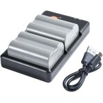 En - el3e en el3 lot de 2 batteries rechargeables de rechange et chargeur double compatible avec d70 ...