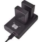 En - el9a en - el9 batterie rechargeable (paquet de 2) et chargeur double usb smart led compatible avec ...