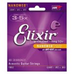 Elixir 11052 nanoweb jeu de cordes pour guitare folk light