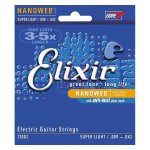 Elixir 12002 nanoweb jeu de cordes pour guitare electrique super light