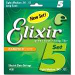 Elixir nanoweb 14207 - jeu de cordes guitare basse 5 cordes - 45 - 135 Elixir nanoweb 14207 - jeu de cordes guitare basse 5 cordes - 45 - 135