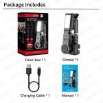 Ellelead - perche à selfie portable, stabilisateur de cardan q18, bureau suivant la prise de vue pour ... Ellelead - perche à selfie portable, stabilisateur de cardan q18, bureau suivant la prise de vue pour ...