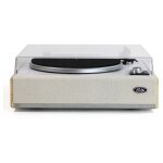 Eltax spinster tourne - disque entra�n� par courroie gris clair, bois