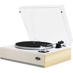 Eltax spinster tourne - disque entra�n� par courroie gris clair, bois
