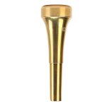 Embouchure de remplacement de trompette 82mm de longueur son clair métal or, embouchure de trompette ... Embouchure de remplacement de trompette 82mm de longueur son clair métal or, embouchure de trompette ...