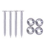 Embouts de montage de cou de guitare electrique or / noir / argent, 8 pi�ces, bagues et vis, noir, accessoires ...