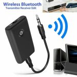 Emetteur rcepteur bluetooth 5. 0 de pc et voiture, kit 2 en 1, adaptateur musique audio, avec couteurs ...
