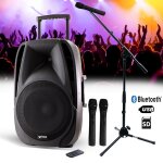 Enceinte active autonome sono dj pa gemini es15 - togo 15 - 800w - usb / sd / bt + 2 micros sans fil ... Enceinte active autonome sono dj pa gemini es15 - togo 15 - 800w - usb / sd / bt + 2 micros sans fil ...