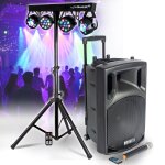 Enceinte active boost150vhf - bt portable autonome - 800w - 15 / 38cm usb bluetooth, 1 micro vhf, portique ... Enceinte active boost150vhf - bt portable autonome - 800w - 15 / 38cm usb bluetooth, 1 micro vhf, portique ...