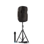 Enceinte active gemini as 08 togo active sur batterie - 500w - 2 micros, usb / bluetooth / aux / sd, ...