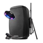 Enceinte active gemini as - 2115bt - pk, boomer 15 , puissance 2000w, usb bluetooth radio fm, tws, pied, ...