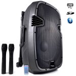 Enceinte amplifi�e 500w ibiza hybrid12vhf - bt usb