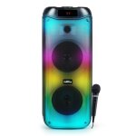 Enceinte autonome sur batterie - big ben partybthpl - 200w bluetooth / usb / aux in / support smartphone, ...