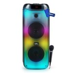 Enceinte autonome sur batterie - big ben partybthpl - 200w bluetooth / usb / aux, led, micro karaok ...