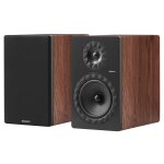 Enceinte biblioth�que elipson prestige facet ii 8b noyer et noir mat