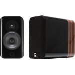 Enceinte bibliothèque q acoustics concept 300 noir & noyer Enceinte bibliothèque q acoustics concept 300 noir & noyer