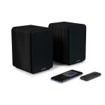 Enceintes bibliothque stro puissance musicale sonore 100 watts avec tlcommande - noir