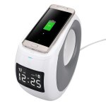 Enceinte bluetooth 2 en 1 avec chargeur sans fil certifi� qi pour smartphones, yonis