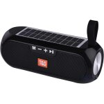 Enceinte bluetooth avec charge solaire 10 w haut parleur wifi tg182 (noir)