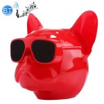Enceinte bluetooth haut - parleur bulldog st�r�o portable aux usb carte tf rouge yonis